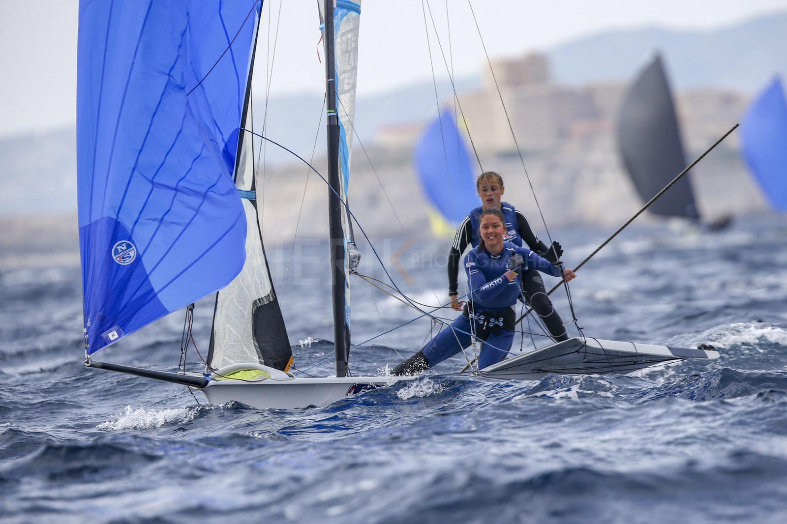 Marseille France is hosting more than 200 sailors from 28 nations for the 2018 Junior Worl Championship of 49er, 49erFX and Nacra 17. Held from 28 august to 1st september 2018. © Pierick Jeannoutot