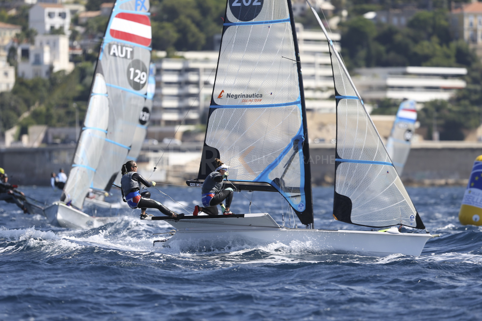 Marseille France is hosting more than 200 sailors from 28 nations for the 2018 Junior Worl Championship of 49er, 49erFX and Nacra 17. Held from 28 august to 1st september 2018. © Pierick Jeannoutot