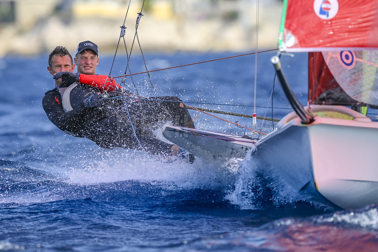 Marseille France is hosting more than 200 sailors from 28 nations for the 2018 Junior Worl Championship of 49er, 49erFX and Nacra 17. Held from 28 august to 1st september 2018. © Pierick Jeannoutot
