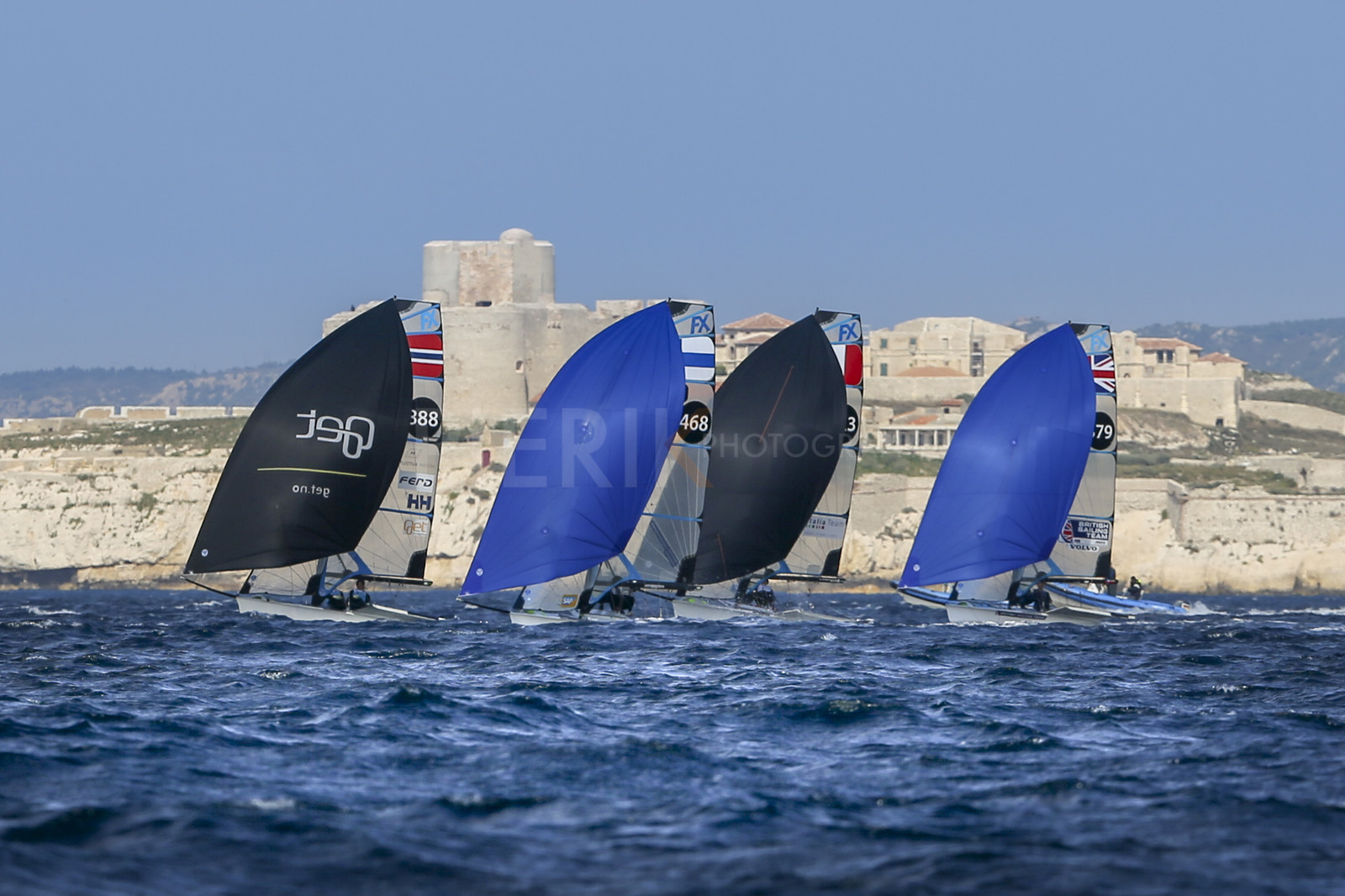 Marseille France is hosting more than 200 sailors from 28 nations for the 2018 Junior Worl Championship of 49er, 49erFX and Nacra 17. Held from 28 august to 1st september 2018. © Pierick Jeannoutot