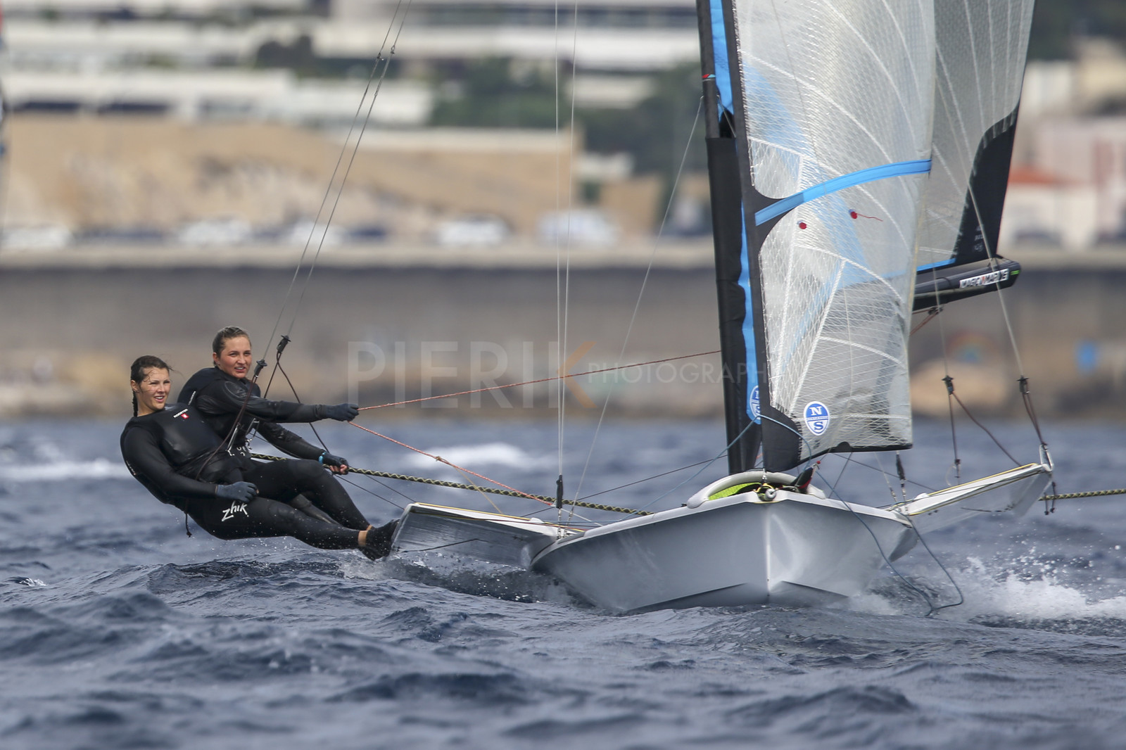 Marseille France is hosting more than 200 sailors from 28 nations for the 2018 Junior Worl Championship of 49er, 49erFX and Nacra 17. Held from 28 august to 1st september 2018. © Pierick Jeannoutot