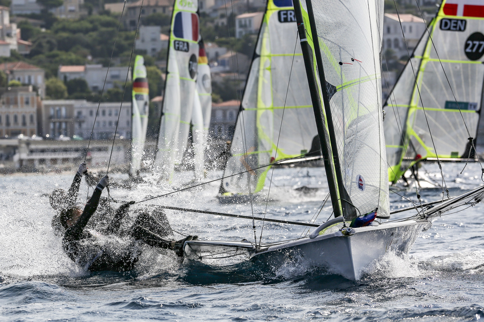 Marseille France is hosting more than 200 sailors from 28 nations for the 2018 Junior Worl Championship of 49er, 49erFX and Nacra 17. Held from 28 august to 1st september 2018. © Pierick Jeannoutot