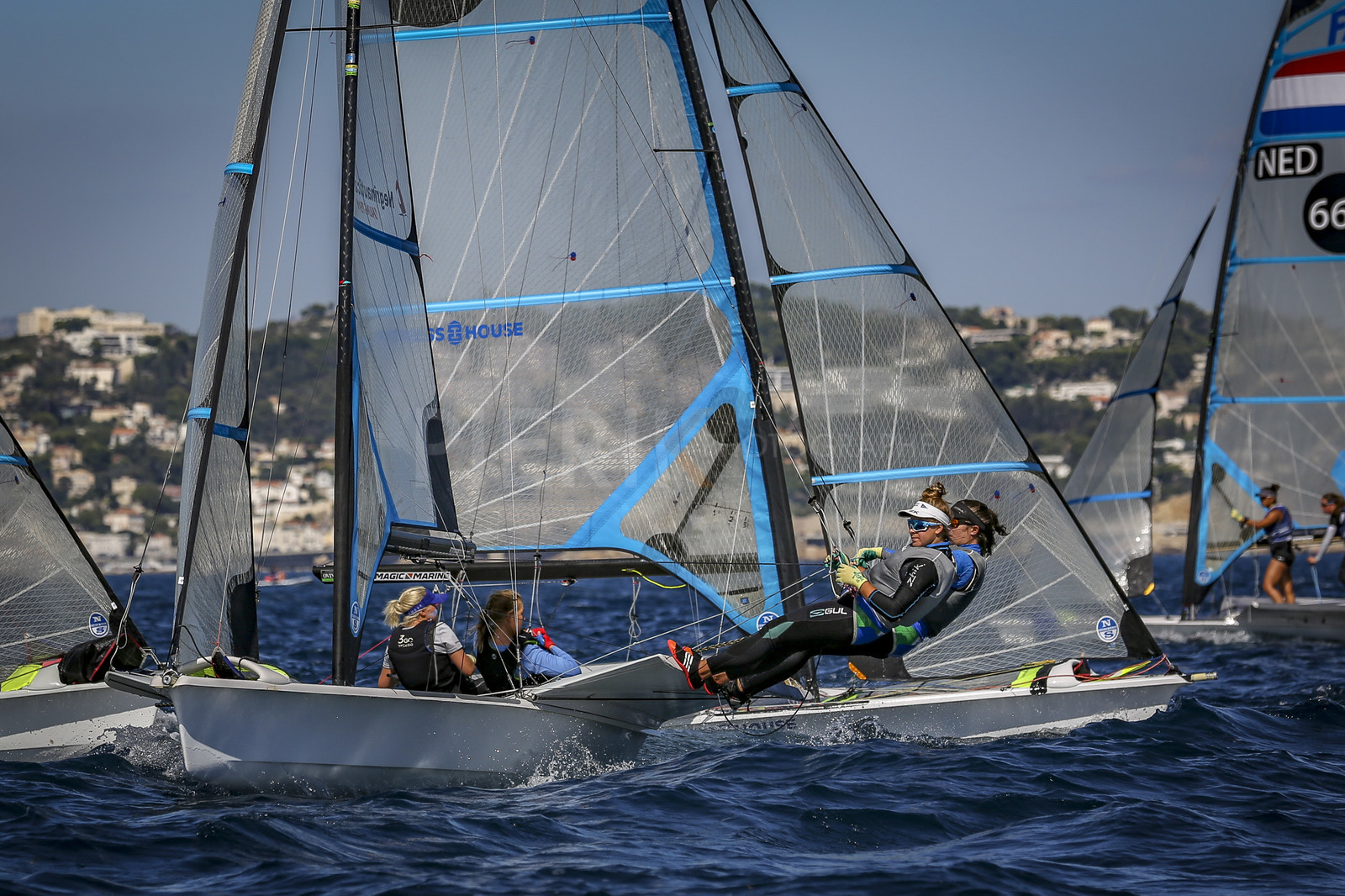 Marseilles France is hosting more than 200 sailors from 28 nations for the 2018 Junior Worl Championship of 49er, 49erFX and Nacra 17. Held from 28 august to 1st september 2018. © Pierick Jeannoutot