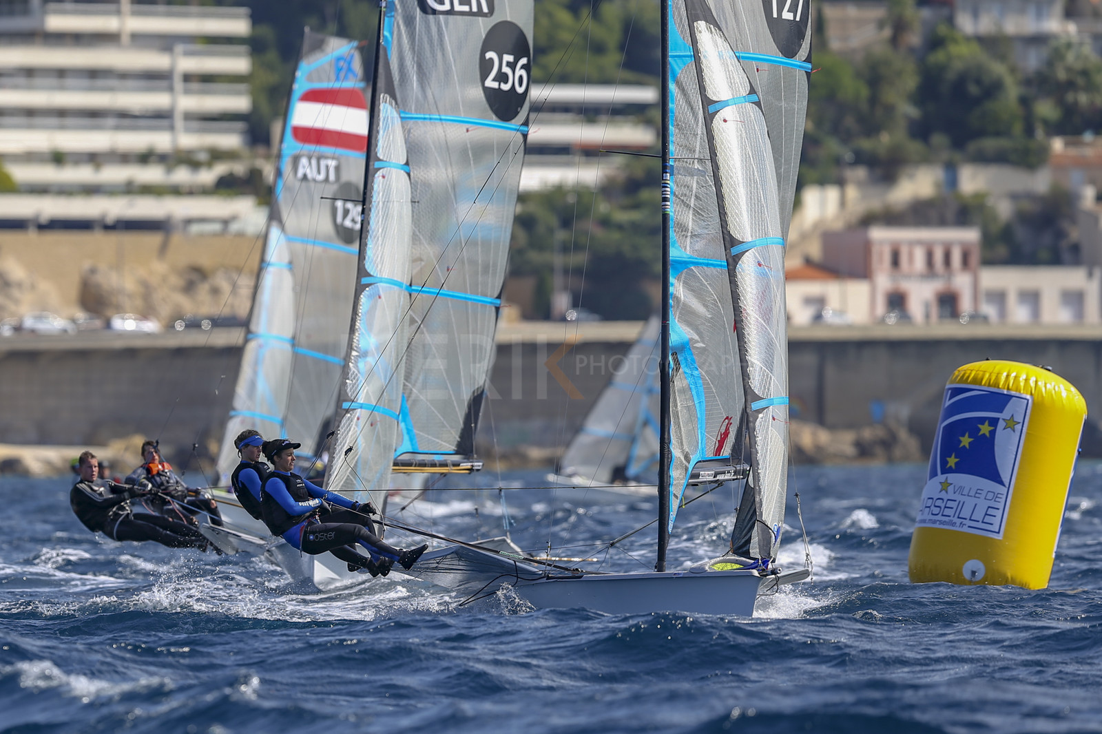 Marseille France is hosting more than 200 sailors from 28 nations for the 2018 Junior Worl Championship of 49er, 49erFX and Nacra 17. Held from 28 august to 1st september 2018. © Pierick Jeannoutot