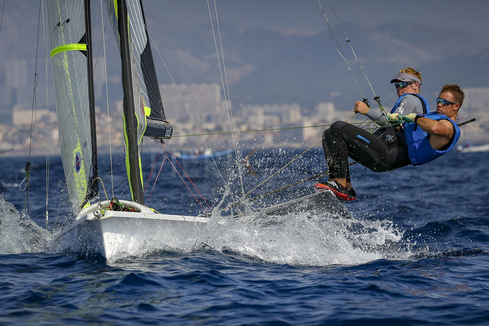 Marseilles France is hosting more than 200 sailors from 28 nations for the 2018 Junior Worl Championship of 49er, 49erFX and Nacra 17. Held from 28 august to 1st september 2018. © Pierick Jeannoutot