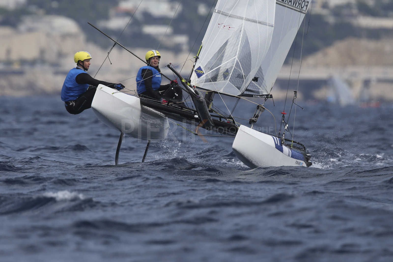 Marseille France is hosting more than 200 sailors from 28 nations for the 2018 Junior Worl Championship of 49er, 49erFX and Nacra 17. Held from 28 august to 1st september 2018. © Pierick Jeannoutot