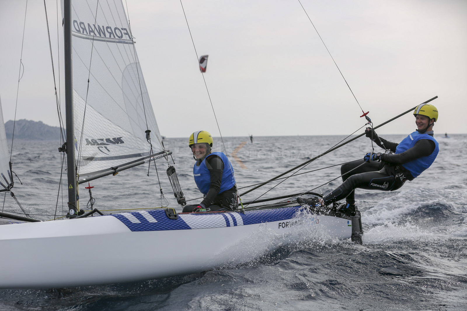 Marseille France is hosting more than 200 sailors from 28 nations for the 2018 Junior Worl Championship of 49er, 49erFX and Nacra 17. Held from 28 august to 1st september 2018. © Pierick Jeannoutot