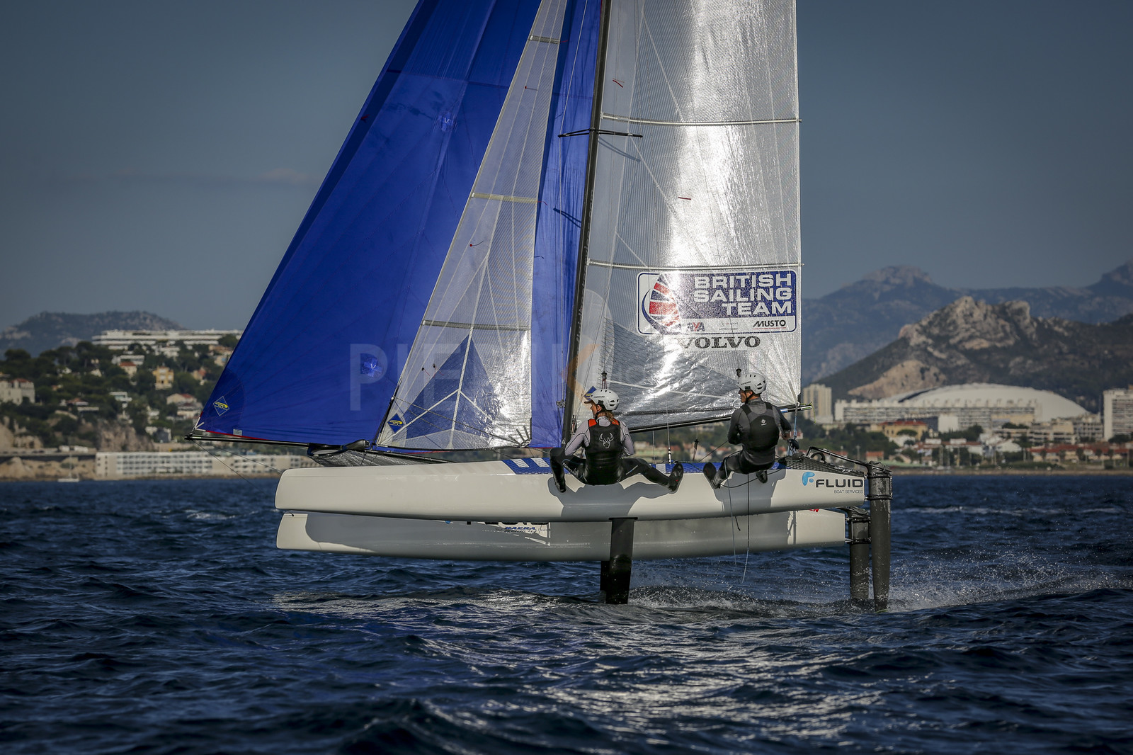 Marseilles France is hosting more than 200 sailors from 28 nations for the 2018 Junior Worl Championship of 49er, 49erFX and Nacra 17. Held from 28 august to 1st september 2018. © Pierick Jeannoutot